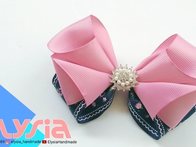 Laço Anna ???? Ribbon Bow ???? DIY by Elysia Handmade