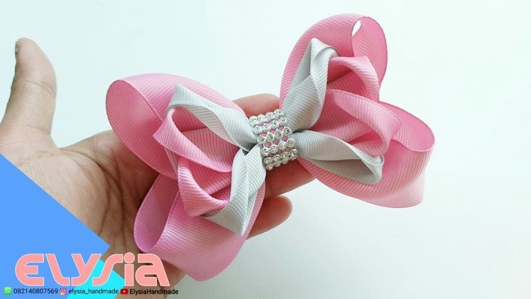 Laço Kanzashi Boutique ???? Ribbon Bow ???? DIY by Elysia Handmade