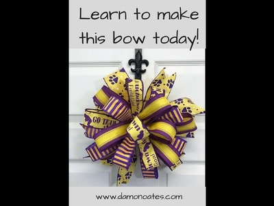Learn to make a wreath bow| How to make a Bow| DIY Tutorial | #damonbow | probow the hand
