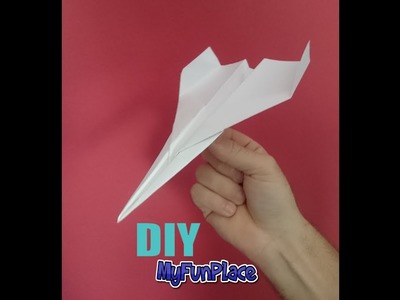 Long Distance Paper Airplane - DIY Easy Tutorial