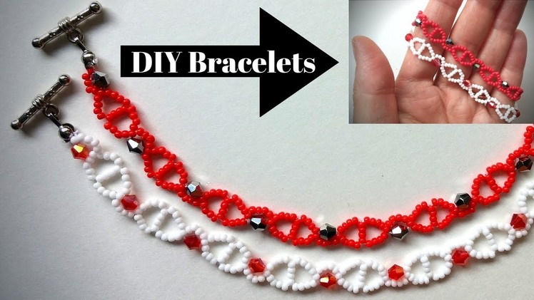 ❤️Lovely bracelets.❤️ Learn beading by making easy bracelets ❤️ DIY beaded bracelets