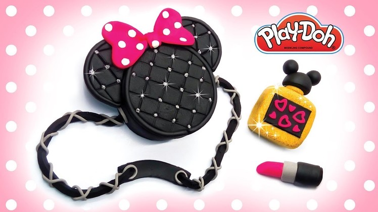 Minnie Mouse Fashion Set. Making Play Doh Disney Stuff DIY for Kids. Learn Colors. Educational Video
