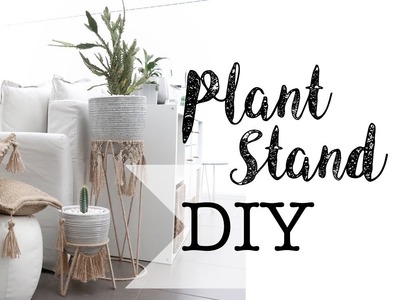 Plant Stand DIY Jute String Macrame | Kmart Plant Stand Hack