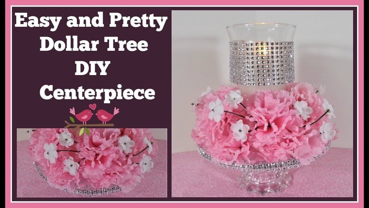 Pretty and Easy Dollar Tree DIY ???? Centerpiece for Wedding and Special Occasions