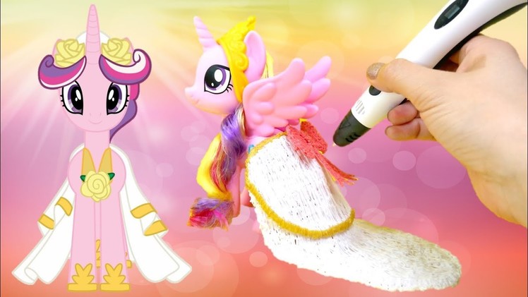 Princess Cadance Wedding Dress Dikale 3D Pen MLP Custom DIY