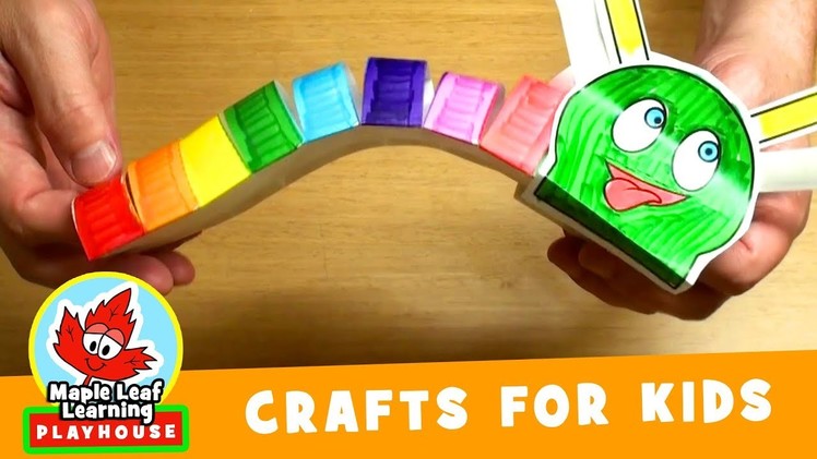 Rainbow Caterpillar Craft for Kids | Maple Leaf Learning Playhouse