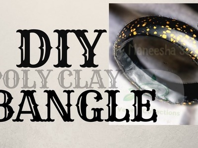 Tutorial - How to Make Polymer Clay Crackle Effect Bangle Bracelet | DIY
