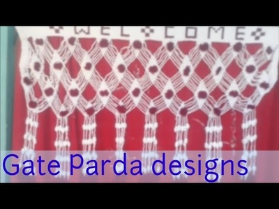 Woolen door hanging |Gate Parda design |home decoration |crochet door hanging design|Woolen design |