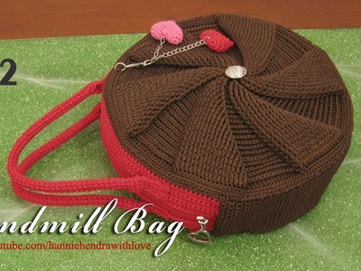 Crochet || 1.2 - Tutorial Windmill Bag - FPDC and BPDC (Front. Back Post Double Crochet)