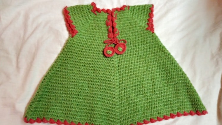 Crochet beautiful A shape baby frok