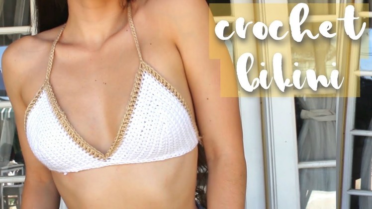 CROCHET BIKINI TOP. How to Crochet a Bikini Top