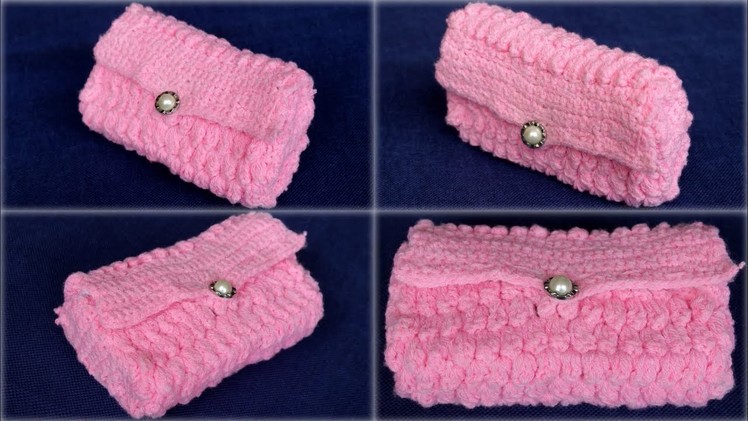 CROCHET How to make PURSE || Crochet Super easy wallet || LEARN CROCHET