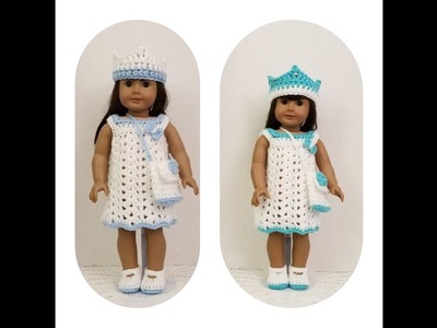 Crochet Shell Dress for American Girl Doll