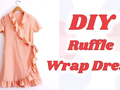 DIY Ruffle Wrap Dress. 手作り服 + ファッション. Costura. 랩원피스 만들기. Sewing Tutorialㅣmadebyaya