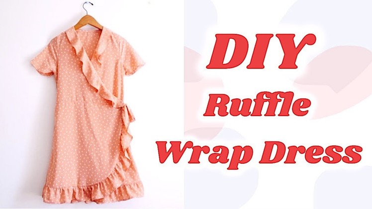 DIY Ruffle Wrap Dress. 手作り服 + ファッション. Costura. 랩원피스 만들기. Sewing Tutorialㅣmadebyaya