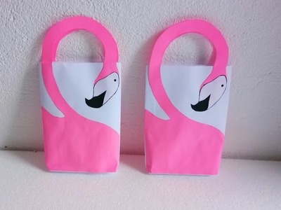 DIY Swan paper bag tutorial.how to make paper bags