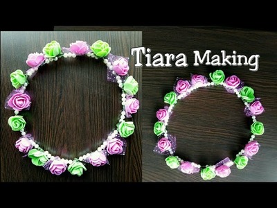 DIY tiara | how to make tiara | tiara making at home