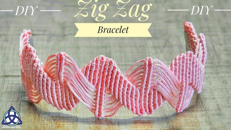 DIY Zig Zag Macrame Bracelet - ZIG ZAG Bracelet Pattern