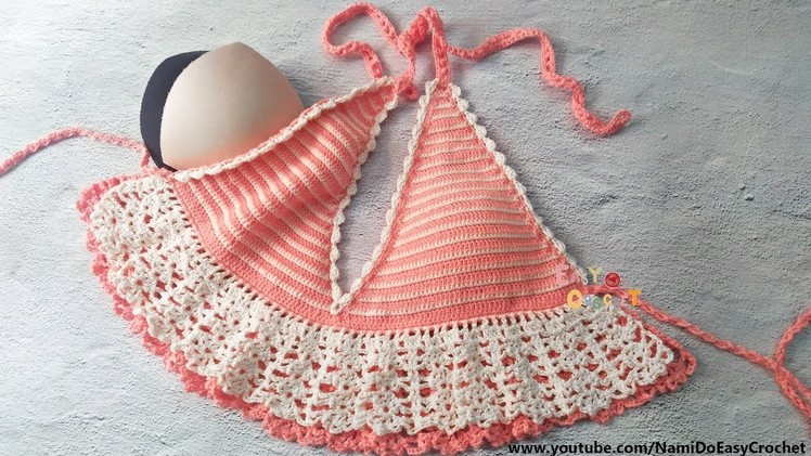 Easy Crochet for Summer: How to add bra cups into this bikini top?