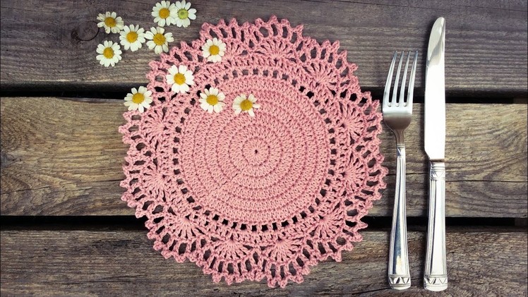 How To Crochet Easy Doily Placemat