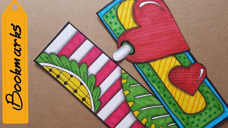 How to make a bookmark | bookmarks |unique bookmarks | book mark making | page border design