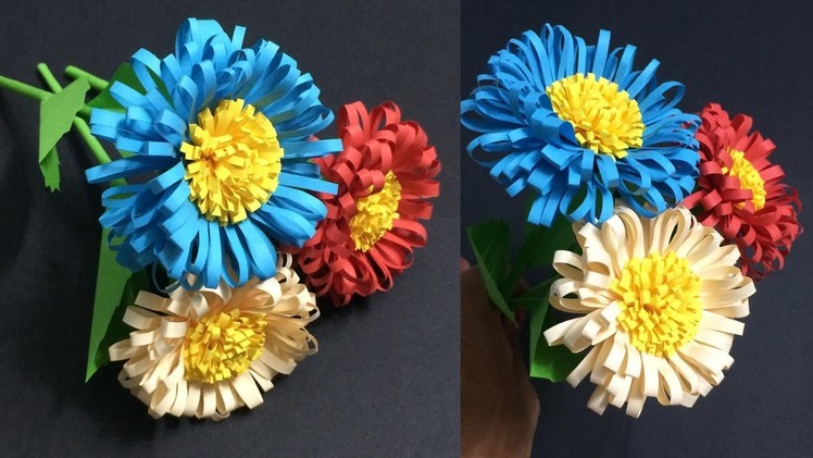 How to Make Daisy Paper Flowers | Making Beautiful Paper Flower | DIY-Paper Crafts