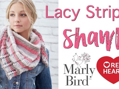 How to Make Lacy Stripes Knit Shawl