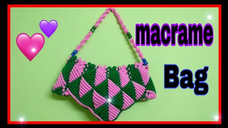 How to make macrame samosa bag (समोसा बैग).