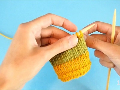 How to weave in ends as you knit (any knitting style)