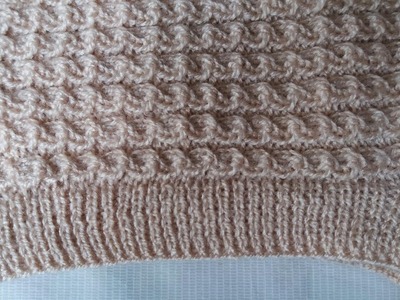 Knitting for beginners #13||How to make shoulder border of gents half sweater part-6||shoulder knitt