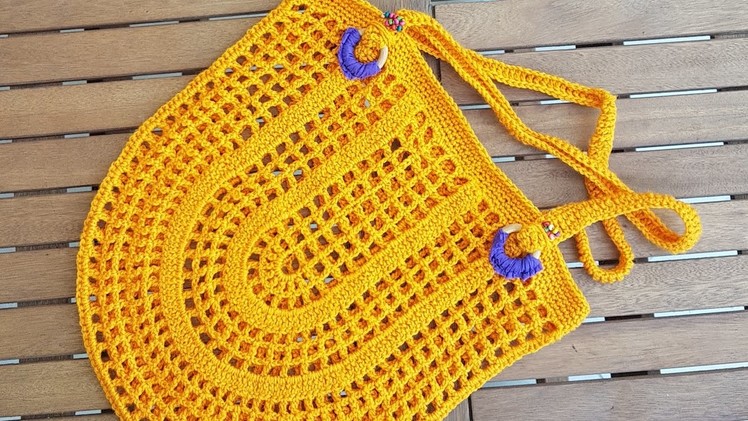 Oval File Çanta. Oval Crochet Net Bag. market Bag