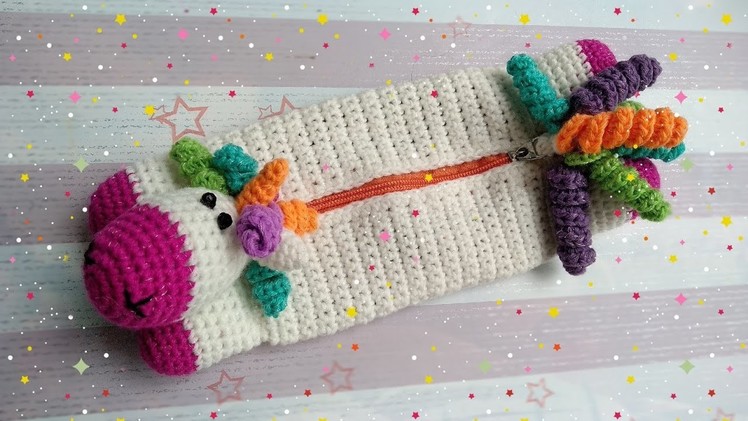 Part 3 | How to Crochet a Unicorn Purse with Zipper and Lining