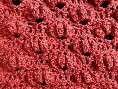 Popcorn Clusters Crochet Stitch - Right Handed Crochet Tutorial