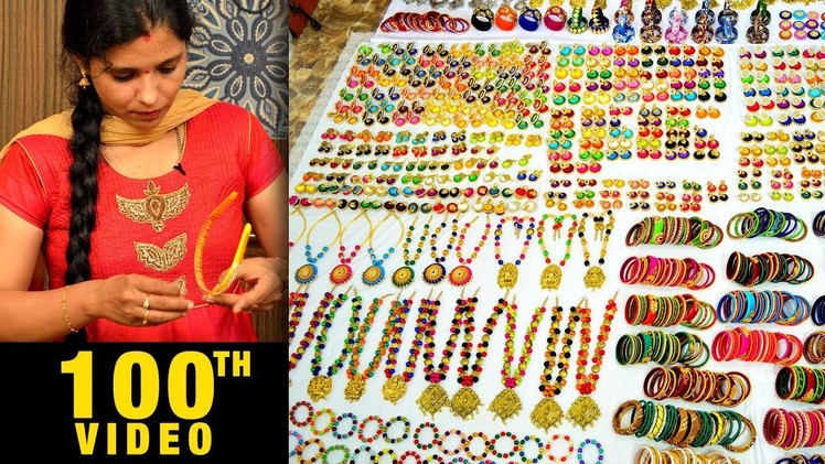 Special 100th videos | Mega Jewelry Collection | Necklaces Bangles Earring Factory | DIY | How to