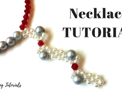 Beaded Necklace. Necklace Tutorial. How to make an elegant necklace