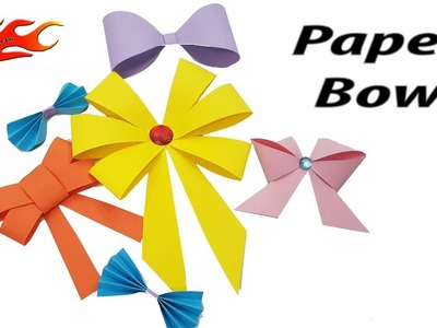 DIY 6 Easy paper bow gift wrap | How to make | JK Arts 1400 #PaperBow