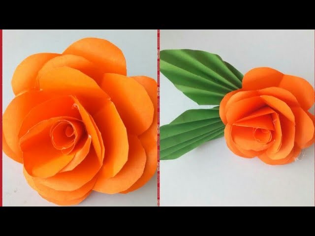 DIY PAPER FLOWER - HOW TO MAKE DIY PAPER FLOWER - EASY & SIMPLE - DIY PAPER CRAFT