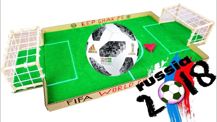 DIY WORLD CUP 2018 - How To Make FIFA Football Board Game from Cardboard
