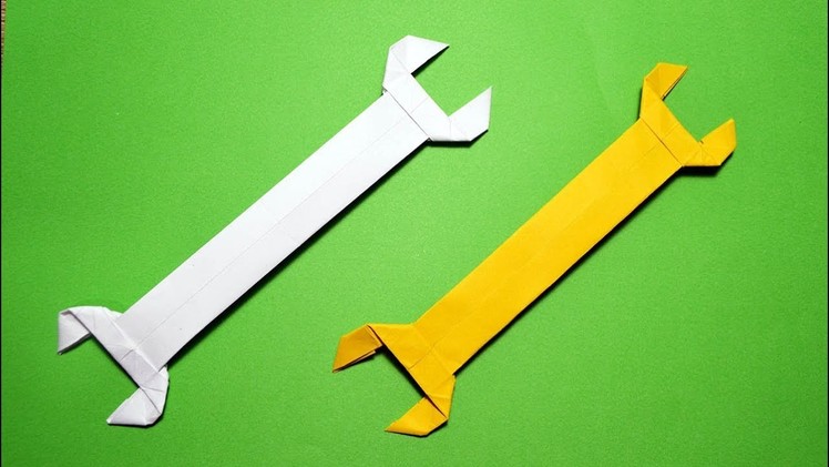 Gift for Father's day | How to make a Wrench ORIGAMI out of paper Tutorial DIY