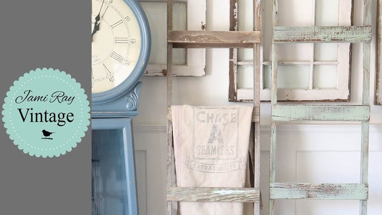 How To Build A Chippy Two Tone  Vintage Ladder From Salvage