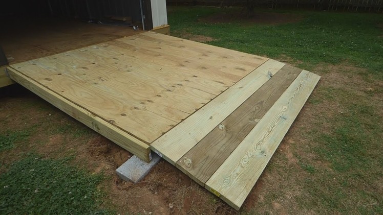 How to Build a Large, Simple Wooden Shed.Garage Ramp