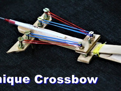 How to make a CROSSBOW from Popsicle sticks