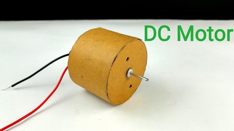 How to Make a DC Motor at Home (Cardboard DC Motor)