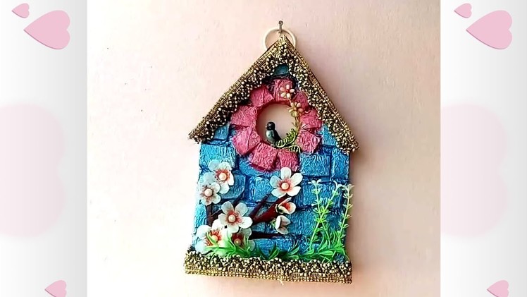 How to make a Wall Hanging at home. best out of waste