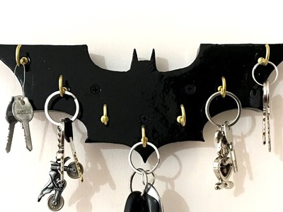 How to Make a Wooden Batman Key Holder - DIY Woodworking Project #2