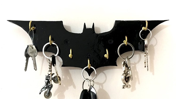 How to Make a Wooden Batman Key Holder - DIY Woodworking Project #2