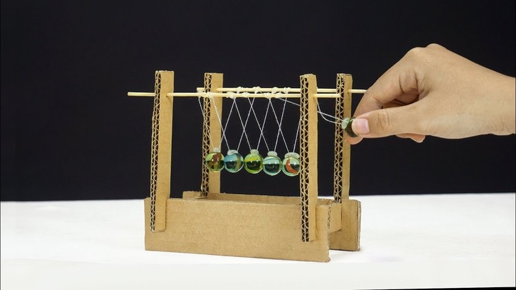 How To Make Amazing Newton’s Cradle from Cardboard