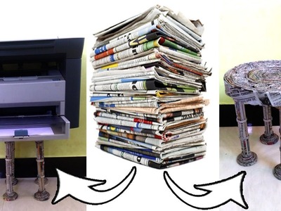 How to make an Newspaper Chair | Kids Chair | All type videyos