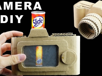 How To Make Camera With Real Functional Screen From Cardboard | King Of Crafts