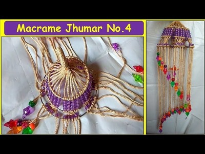 How to make Macrame Jhumar || Jhumar Design No.4